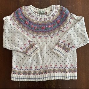 Vintage hand knit fairisle sweater